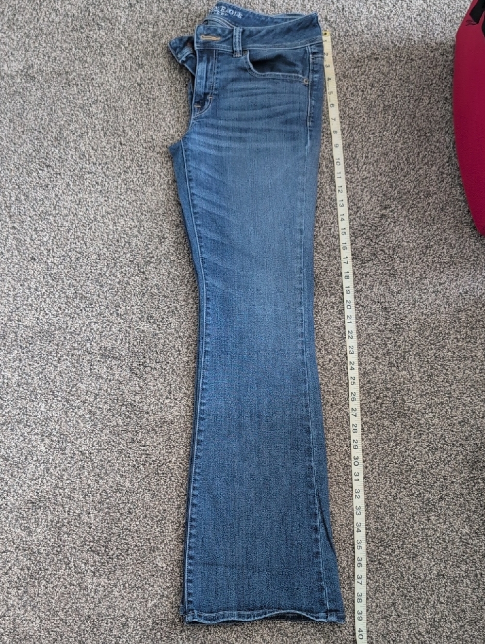 American Eagle Outfitters Women's Flare Jeans - Medium Blue Wash